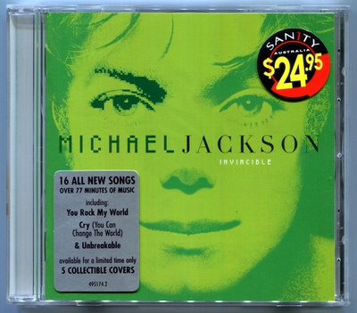 MICHAEL JACKSON-INVINCIBLE-澳大利亚首批绿色限定版