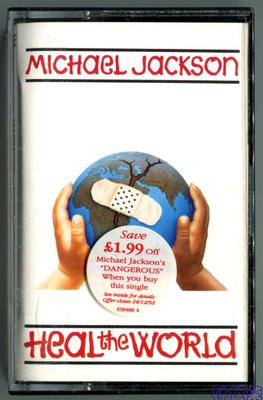 单曲磁带-1992-MICHAEL JACKSON-HEAL THE WORLD-2 TRACKS-AUSTRIA CASSETTE SINGLE