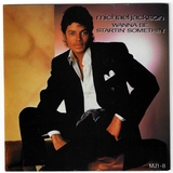 1983-MICHAEL JACKSON-WANNA BE STARTIN' SOMETHIN'-英国红盘版7寸单曲唱片